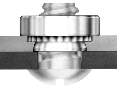 press-fit nut for sheet metal|self clinching nut tool.